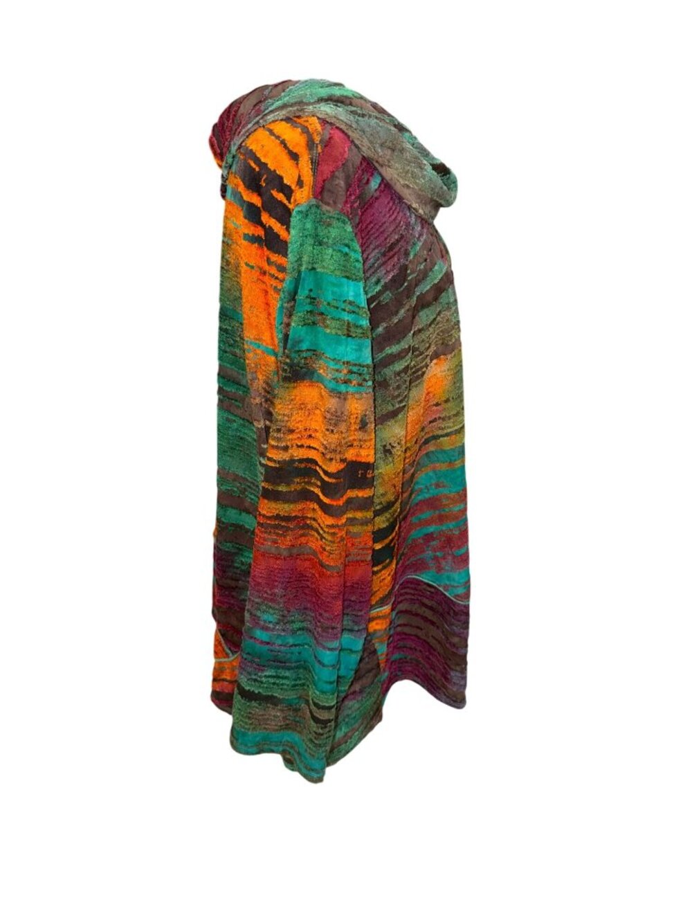 Ali Miles Artsy Boho Cowl Neck Relaxed Tunic Top Plus Size Womens 3X Multicolor - Picture 5 of 9
